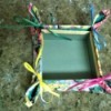 Make a Jewelry Box from a Pot Holder - corners of the pot holder pinched together and tied with a bow
