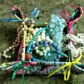 Make a Jewelry Box from a Pot Holder - add jewelry or other small items