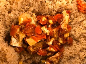 Tofu & Carrots on bed of quinoa