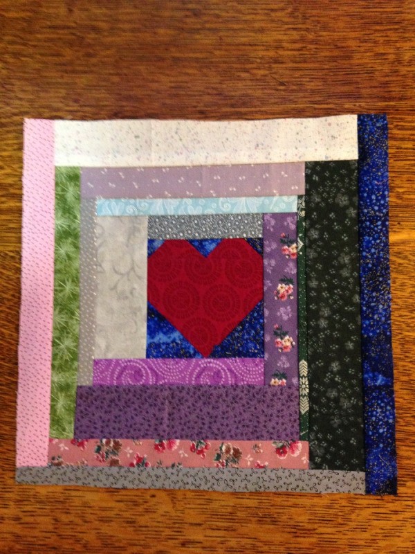 Community Quilt Block  - scrappy test block