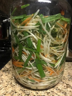 Pickled Bean Sprouts in jar