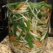Pickled Bean Sprouts in jar