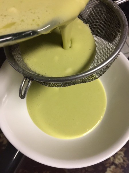 straining batter