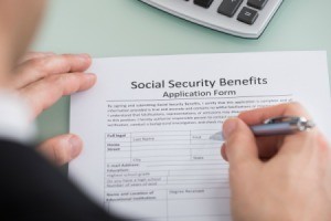 Filling out Social Security Benefits Form