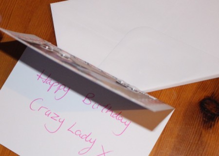 Crazy Wiggle Eye Greetings Card - write a message inside