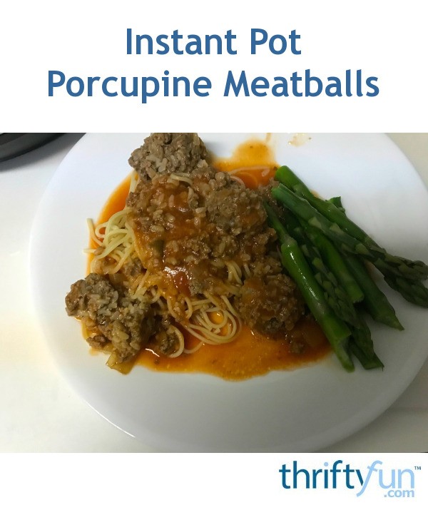 Instant Pot Porcupine Meatballs ThriftyFun