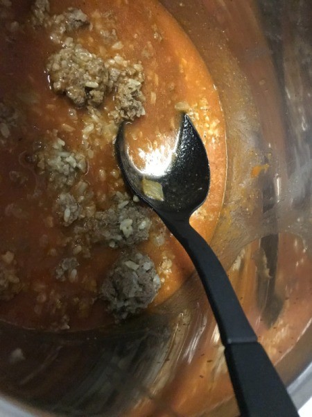 Porcupine Meatballs added back to  pot