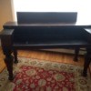 Identifying an Antique Desk - dark wood fold top desk