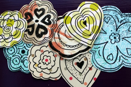 How to Make Heart and Flower Gift Cards - make lots of different designs