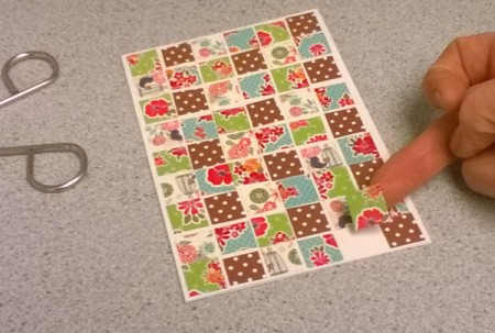 Patchwork Greetings Card - totally filling the front of the card looks really nice too