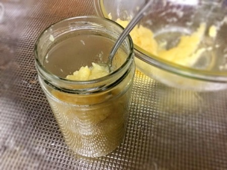 Applesauce in jar