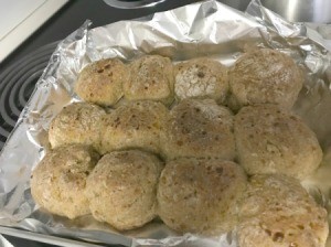 baked rolls in pan