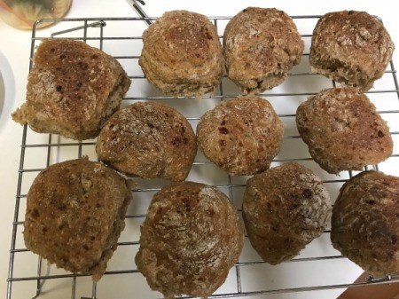 rolls on cooling rack