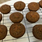 Bran Muffins cooling on rack