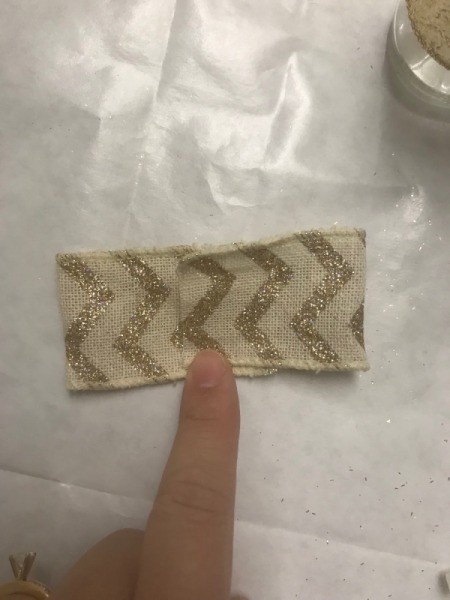 Upcycled Vase from Pepper Grinder - fold the right end over the top of the left edge