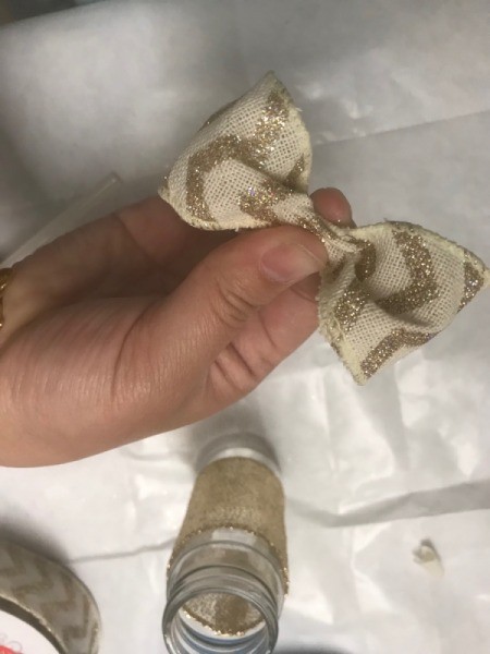 Upcycled Vase from Pepper Grinder - pinch the middle to form a bow