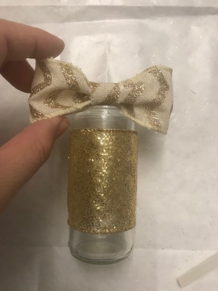 Upcycled Vase from Pepper Grinder - glue ribbon on top or...