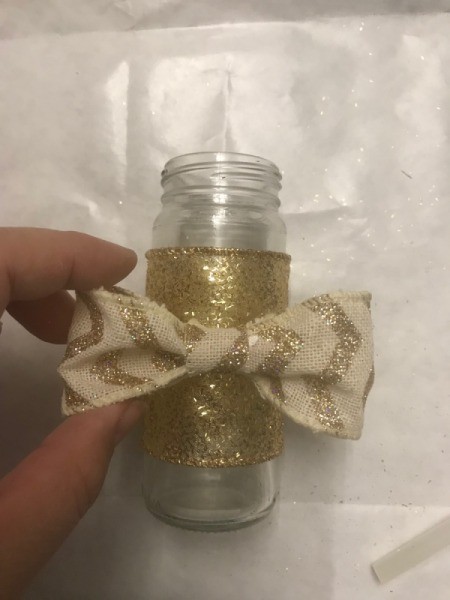 Upcycled Vase from Pepper Grinder - in the center of the bottle