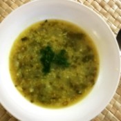 Turnip and Cilantro Soup in bowl