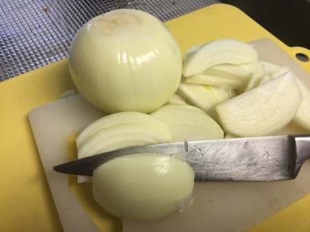 cutting onions