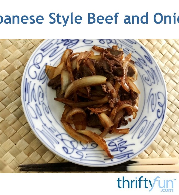 Japanese Style Beef and Onions ThriftyFun