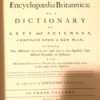 A title page from the Encyclopedia Britannica Dictionary of Arts and Sciences.