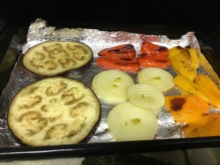 Roasted Veggies on baking sheet