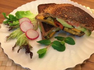 Veggie Melt Sandwich ready to eat