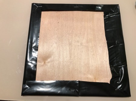 Succulent Planter and DIY Wood Stain - staple to wood