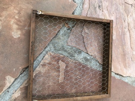 Succulent Planter and DIY Wood Stain - apply homemade stain with a brush