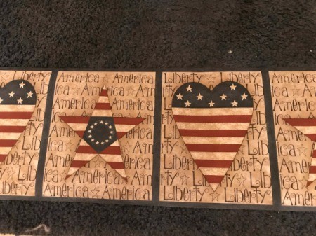 Finding Village Wallpaper Borders - Americana stars and hearts wallpaper border