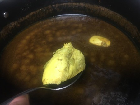 butter added to pan