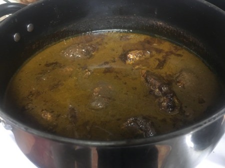 Walnut and Pomegranate Chicken cooking