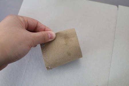 Easter Bunny and Egg Silhouette Stamps - pinch the roll to make a teardrop shape for the ears