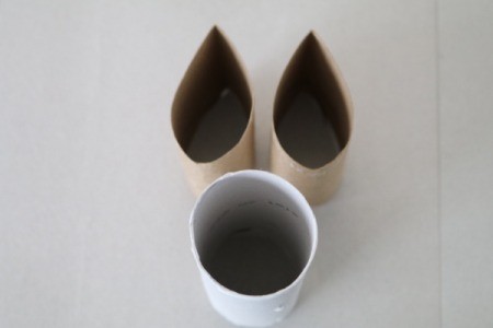 Easter Bunny and Egg Silhouette Stamps - the TP roll will be the face