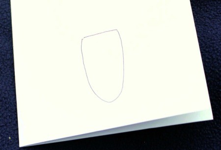 Tulip Art for Kids - draw a line across the top