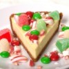 Peppermint Cheesecake with gum drops and M&Ms.