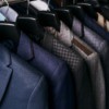 Mens suits on a rack