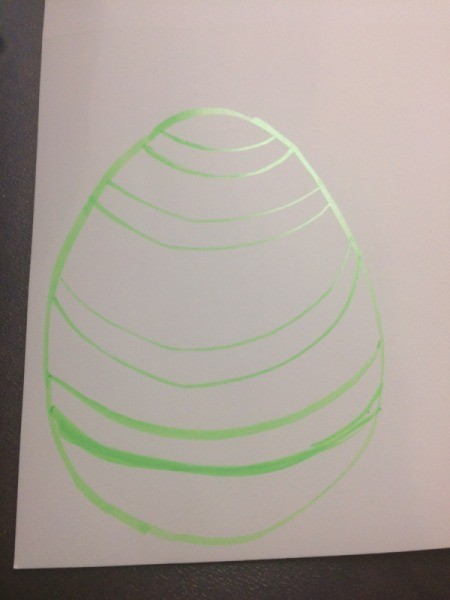Easter Egg Sun Catcher - create a design if desired