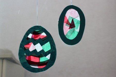 Easter Egg Sun Catcher - hanging