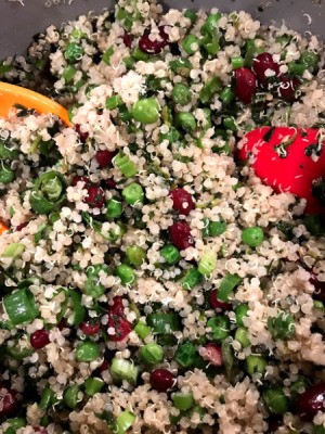 Spinach, Bean and Quinoa Salad