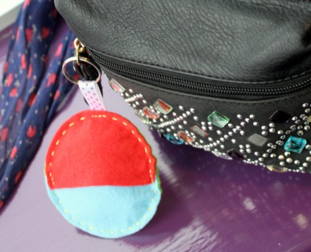 Felt Ear Bud Pod - stored