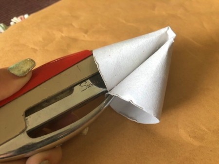 Cardboard Tube Shamrock - staple the two open ends together in the center