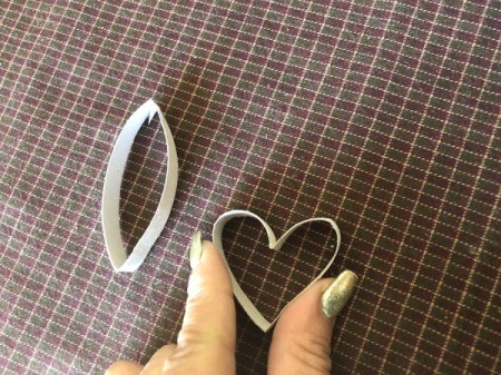 Lucky in Love Card - push one folded edge down to create a heart shape