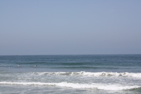 The water and beach at Imperial Beach, CA