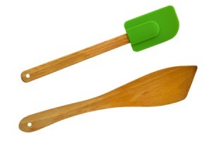 Two spatulas on a white background.