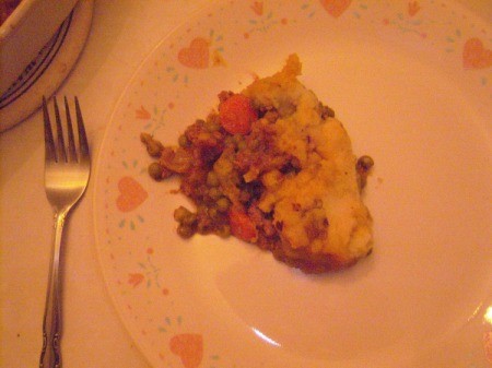 Shepherd's Pie serving on plate