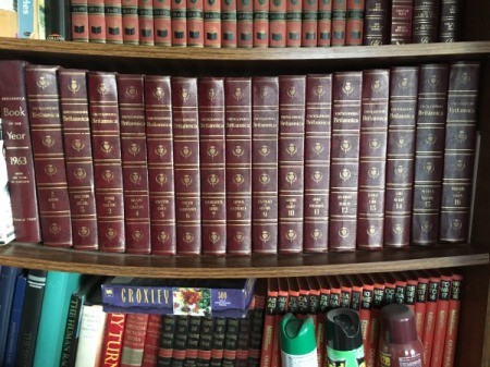 A collection of encyclopedias.