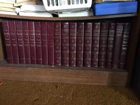 A collection of encyclopedias.
