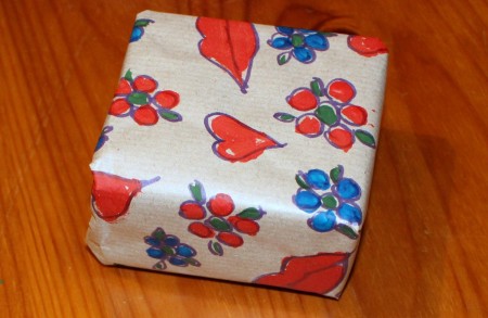 Make your Own Wrapping Paper - paper wrapped box